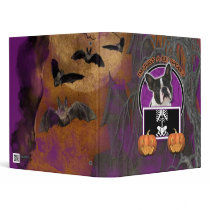 Halloween - Just a Lil Spooky - Boston Terrier Binders
