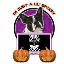 Halloween - Just a Lil Spooky - Boston Terrier Cut Out