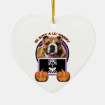 Halloween - Just a Lil Spooky - Bulldog Christmas Ornaments