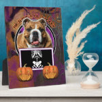 Halloween - Just a Lil Spooky - Bulldog Plaque Halloween - Just a Lil Spooky - Bulldog Plaque