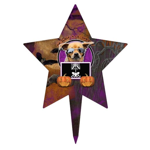 Halloween - Just a Lil Spooky - Chihuahua Cake Topper