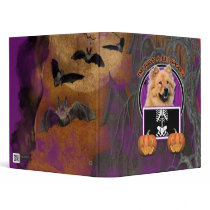 Halloween - Just a Lil Spooky - Chow Chow - Cinny Vinyl Binder