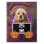 Halloween - Just a Lil Spooky - Cocker Spaniel Spiral Notebook