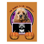 Halloween - Just a Lil Spooky - Cocker Spaniel Post Card