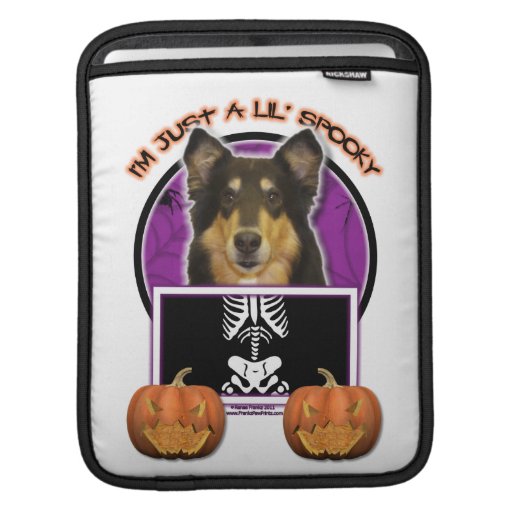 Halloween - Just a Lil Spooky - Collie - Caroline iPad Sleeves