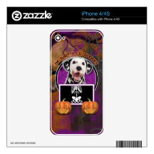 Halloween - Just a Lil Spooky - Dalmatian Skin For iPhone 4