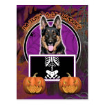 Halloween - Just a Lil Spooky - German Shepherd Postcards