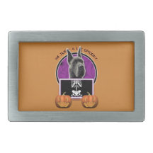 Halloween - Just a Lil Spooky - Great Dane - Grey Belt Buckle