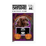 Halloween - Just a Lil Spooky - Irish Setter Stamp