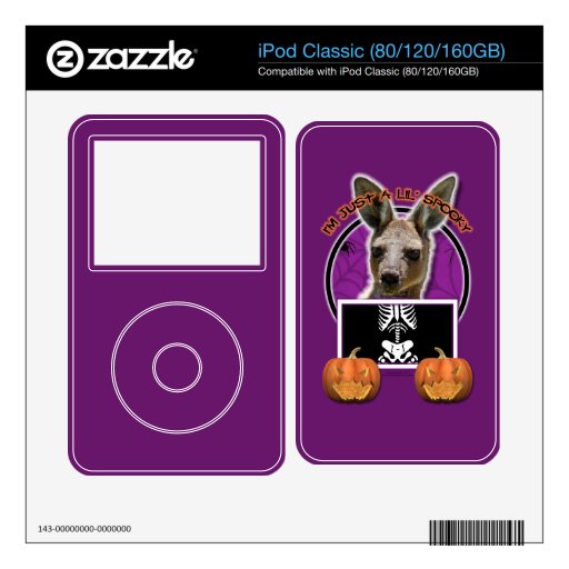 Halloween - Just a Lil Spooky - Kangaroo Decal For The iPod