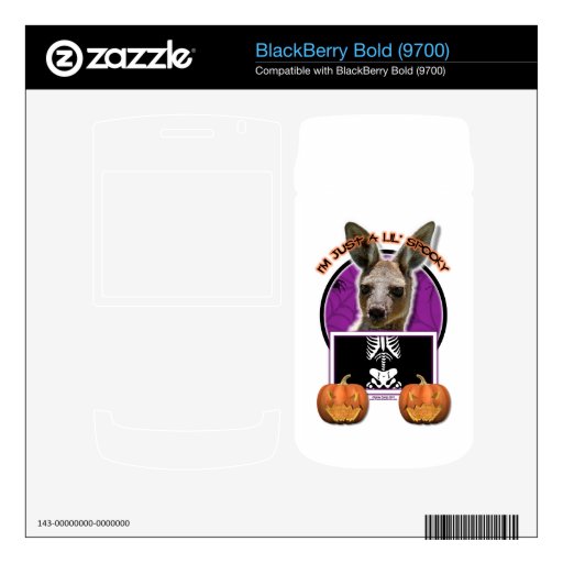 Halloween - Just a Lil Spooky - Kangaroo BlackBerry Bold Decal