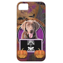 Halloween - Just a Lil Spooky - Labrador - Chocola iPhone 5 Covers