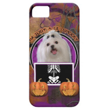 Halloween - Just a Lil Spooky - Maltese iPhone 5 Cases
