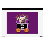 Halloween - Just a Lil Spooky - Pitbull JerseyGirl Decal For 15" Laptop