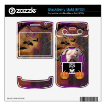 Halloween - Just a Lil Spooky - Pitbull JerseyGirl BlackBerry Bold Decals