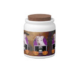 Halloween - Just a Lil Spooky - Pitbull Puppy Candy Jar
