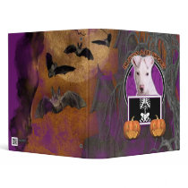 Halloween - Just a Lil Spooky -Pitbull Puppy Petey Binder