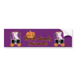 Halloween - Just a Lil Spooky -Pitbull Puppy Petey Bumper Stickers
