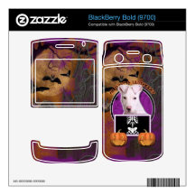Halloween - Just a Lil Spooky - Pitbull Puppy BlackBerry Decal