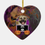 Halloween - Just a Lil Spooky - Pitbull - Tigger Christmas Tree Ornaments
