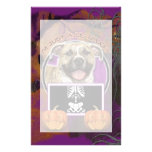 Halloween - Just a Lil Spooky - Pitbull - Tigger Custom Stationery