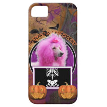 Halloween - Just a Lil Spooky - Poodle - Pink iPhone 5 Covers