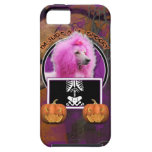 Halloween - Just a Lil Spooky - Poodle - Pink iPhone 5 Cases
