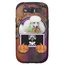 Halloween - Just a Lil Spooky - Poodle - White Samsung Galaxy S3 Cover