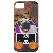 Halloween - Just a Lil Spooky - Pug iPhone 5 Cases