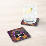 Halloween - Just a Lil Spooky - Pug - Ruffy Beverage Coasters