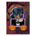 Halloween - Just a Lil Spooky - Rottweiler Card