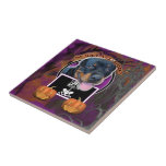 Halloween - Just a Lil Spooky - Rottweiler Ceramic Tiles