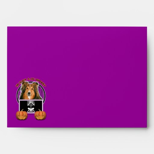 Halloween - Just a Lil Spooky - Sheltie Envelope