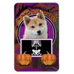 Halloween - Just a Lil Spooky - Shiba Inu Rectangular Magnets