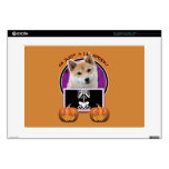 Halloween - Just a Lil Spooky - Shiba Inu Laptop Skins