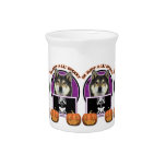 Halloween - Just a Lil Spooky - Shiba Inu - Yasha Beverage Pitcher
