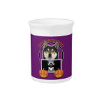 Halloween - Just a Lil Spooky - Shiba Inu - Yasha Beverage Pitcher