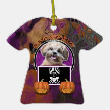 Halloween - Just a Lil Spooky - ShihPoo - Maggie Christmas Tree Ornament
