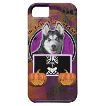 Halloween - Just a Lil Spooky - Siberian Husky iPhone 5 Case