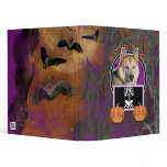 Halloween -Just a Lil Spooky Siberian Husky Copper Binders