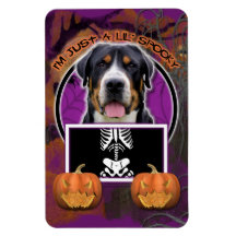 Halloween - Just a Lil Spooky - Swissie Rectangular Magnets