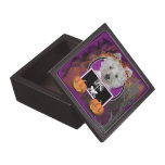 Halloween - Just a Lil Spooky - Westie - Tank Premium Jewelry Boxes
