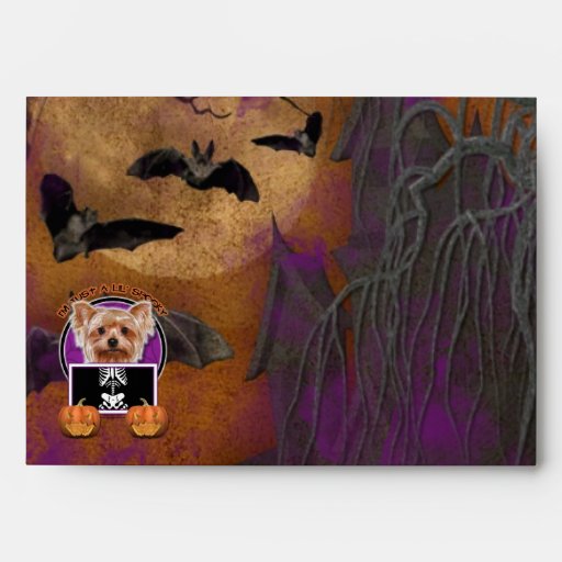 Halloween - Just a Lil Spooky - Yorkie Envelope