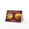 Halloween Just Married Card card