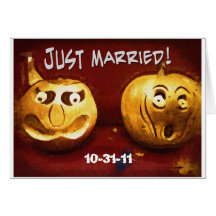 Halloween Just Married Card