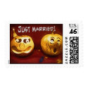 Halloween Just Married Stamps