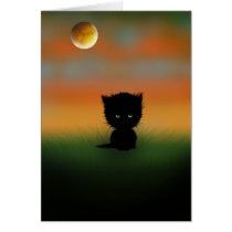 Halloween Kitten Card by Molly Harrison