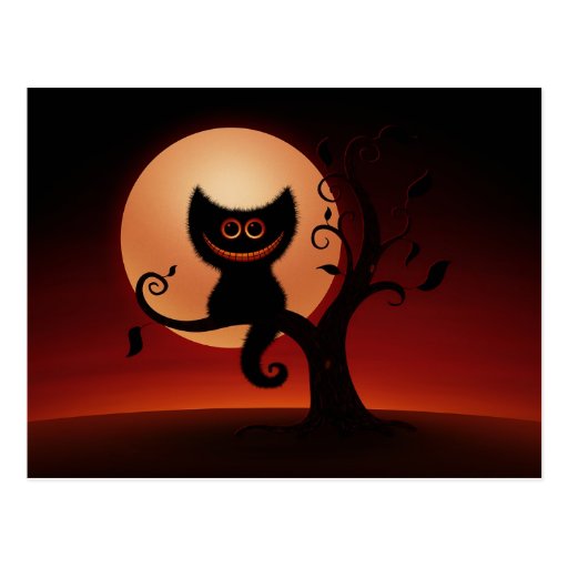 Halloween Kitten Post Card