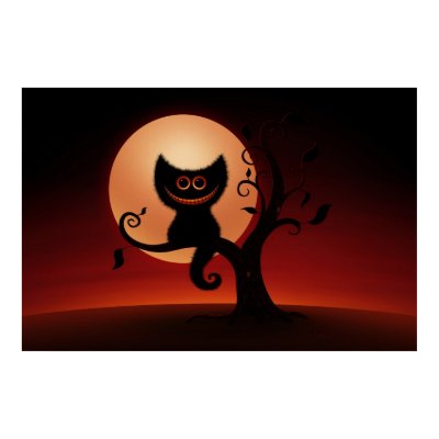 Halloween Kitten Posters by vladstudio