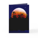 Halloween Kitties and Halloween Moon Card